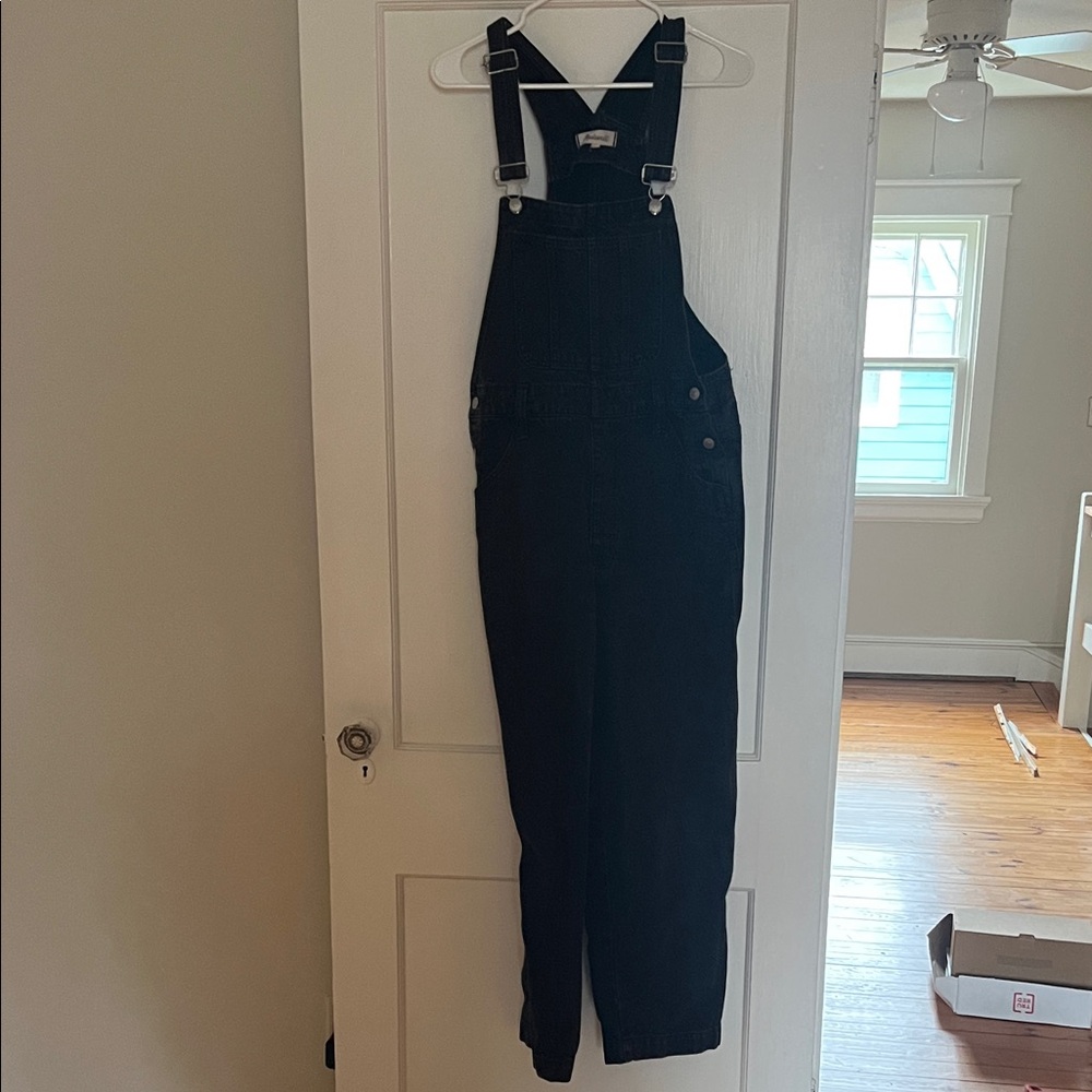 Madewell Women's Black Denim Overalls